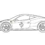 coloriage Ferrari update à imprimer pour enfant de 12 ans