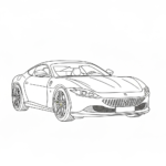 coloriage Ferrari update a dessiner en ligne