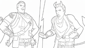 coloriage Fornite update d