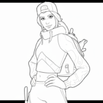 coloriage Fornite update et decoupage