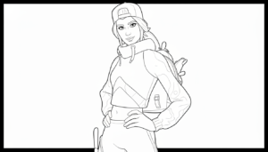 coloriage Fornite update et decoupage