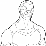 image de coloriage Fornite update pour enfant