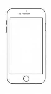coloriage Iphone update à imprimer pour enfant de 4 ans