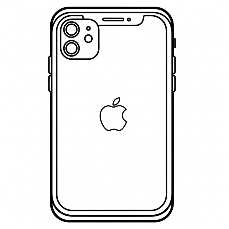 Tranh tô màu iPhone