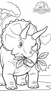coloriage Jurassic World update gratuit pour enfants