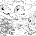 coloriage Jurassic World update a dessiner en ligne
