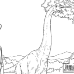 coloriage Jurassic World update à imprimer pdf gratuit