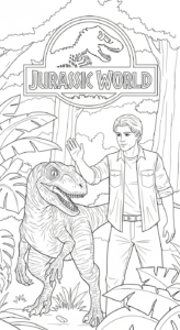 coloriage Jurassic World update d