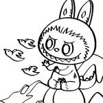 coloriage Labubu à imprimer pour enfants