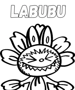 coloriage Labubu à imprimer gratuitement pdf
