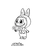 coloriage Labubu pour enfants à télécharger