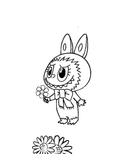 coloriage Labubu pour enfants à télécharger