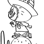 coloriage Labubu et découpage à imprimer