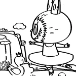 coloriage Labubu pour bebe a imprimer
