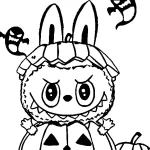 coloriage Labubu à imprimer gratuitement pdf