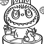 coloriage Labubu a colorier en ligne