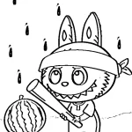 coloriage Labubu d