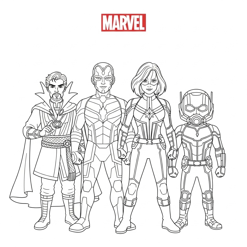 Tranh tô màu Marvel