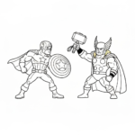 coloriage Marvel update pour enfant de 5 ans