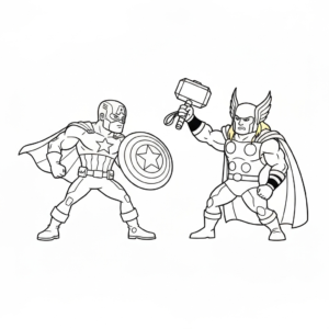coloriage Marvel update pour enfant de 5 ans