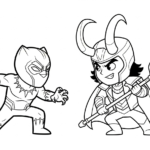 coloriage Marvel update à imprimer pdf
