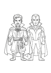 coloriage Marvel update pour enfant