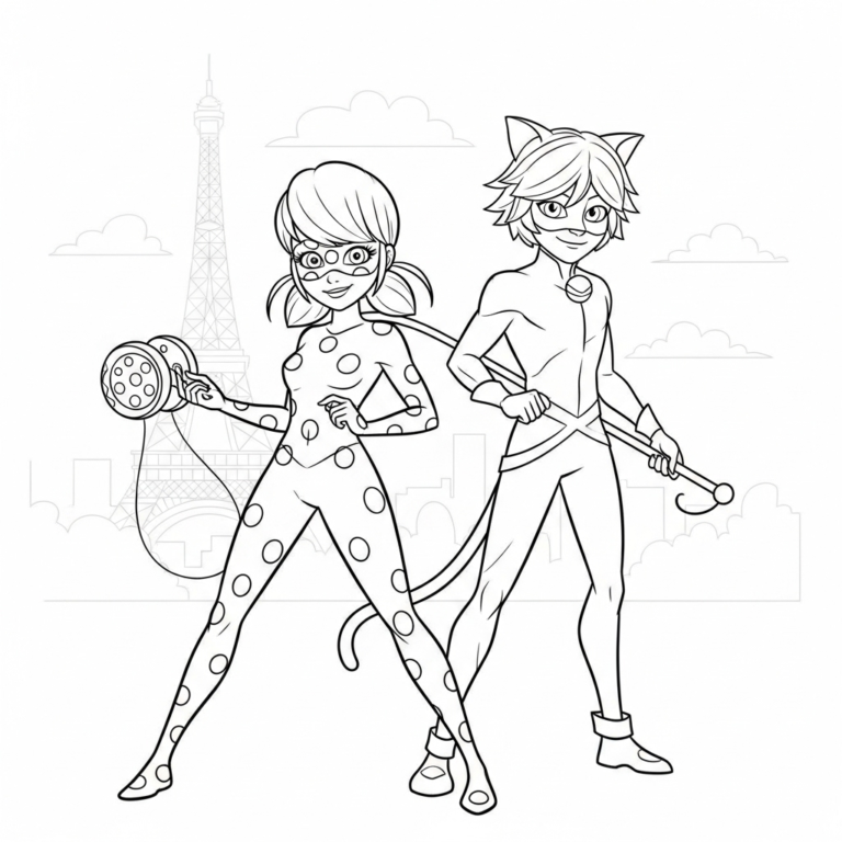 Tranh tô màu Miraculous