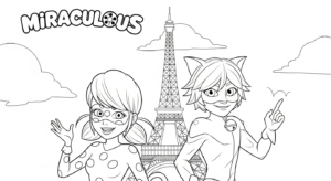 coloriage Miraculous update à imprimer pour enfant de 8 ans