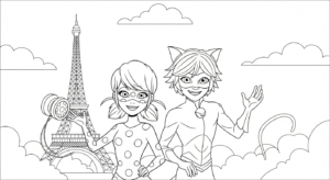coloriage Miraculous update pour enfant de 6 ans