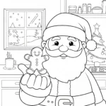 coloriage Pere Noël updated a dessiner et imprimer