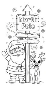 coloriage Pere Noël updated pour enfant de à imprimer