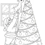 coloriage Pere Noël updated à imprimer