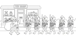 coloriage Pere Noël updated à imprimer pdf gratuit