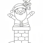 coloriage Pere Noël updated pour enfant de 8 ans