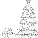 coloriage Pere Noël updated à imprimer pour enfant de 10 ans