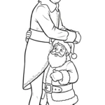 coloriage Pere Noël updated et dessin a imprimer