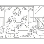 imprimer coloriage Pere Noël updated