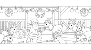 imprimer coloriage Pere Noël updated