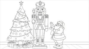 coloriage Pere Noël updated à imprimer pour enfant de 10 ans