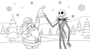 coloriage Pere Noël updated pour enfant de 10 ans