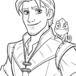 imprimer coloriage Raiponce update gratuit