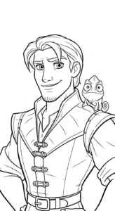 imprimer coloriage Raiponce update gratuit