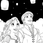imprimer coloriage Raiponce update