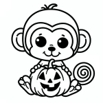 coloriage Singe en ligne pour enfant