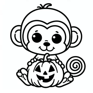 coloriage Singe en ligne pour enfant