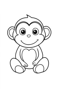 coloriage Singe a imprimer