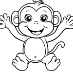 coloriage Singe à imprimer gratuitement pdf