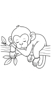 coloriage Singe updated à imprimer gratuit