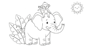 coloriage Singe updated et dessin a imprimer