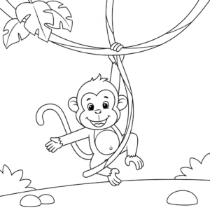 a imprimer coloriage Singe updated gratuit